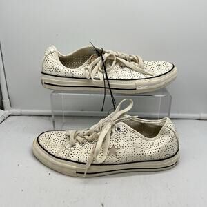 Converse Shoes Womens 8.5 One Star All Stars Low White Vented OX Skate